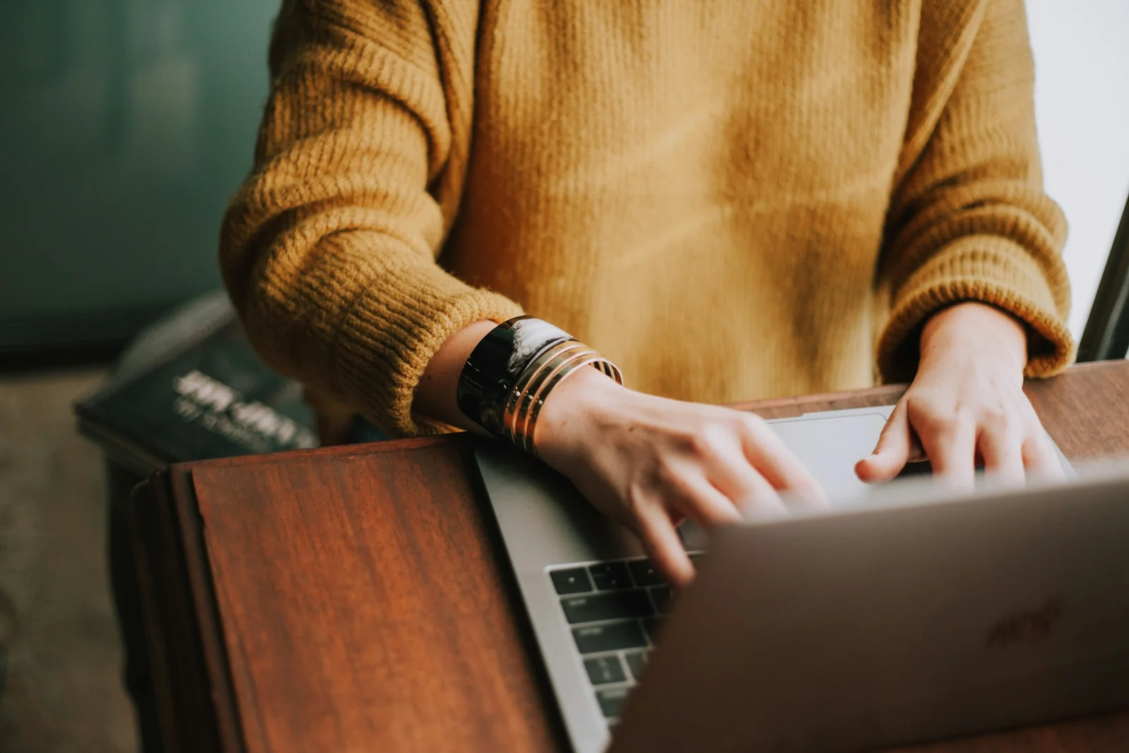 Professional working on a laptop